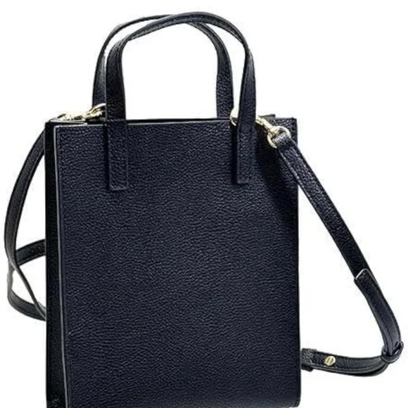 Marc Jacobs H001L03FA22 Mini Grind Black With Gold Hardware Leather Women's - Picture 4 of 5